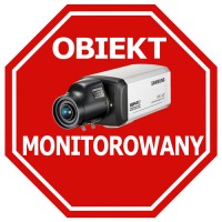 Naklejka informacyjna "Obiekt monitorowany"