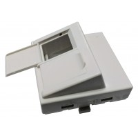 Adapter kątowy 45x45 do modułów 2xRJ45 Keystone SAN-S01T-2K