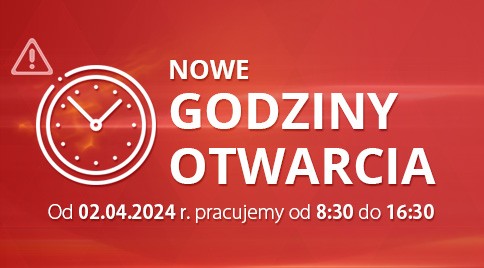 Nowe godziny otwarcia